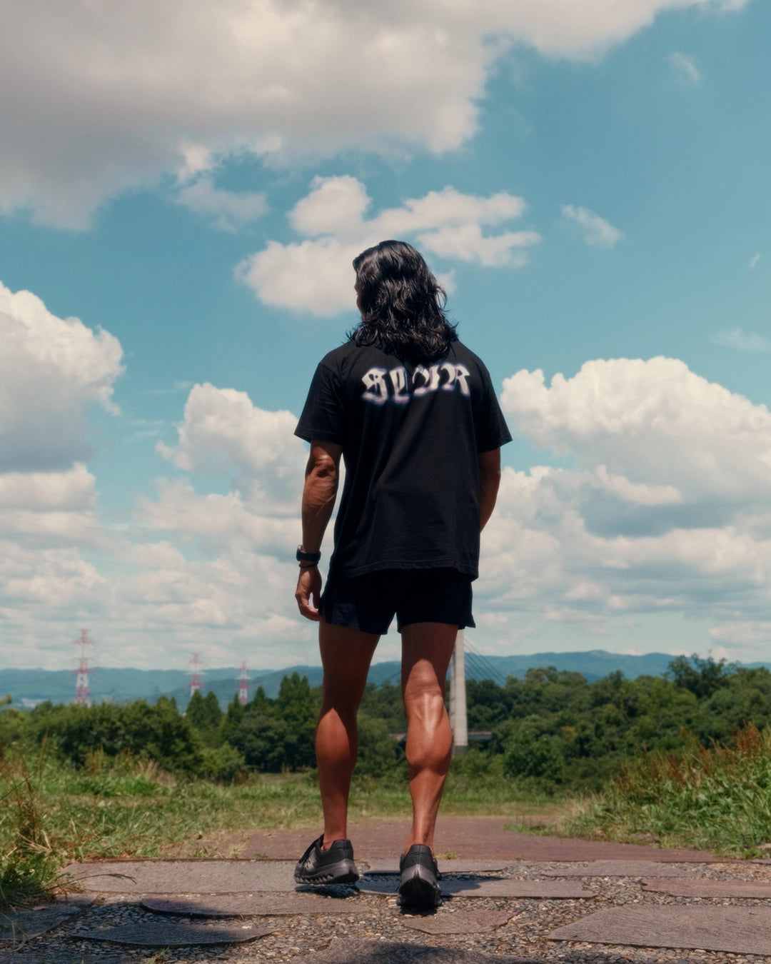 SLAR Blurred Graphic T-SHIRT【7/23-7/30 限定受注販売】