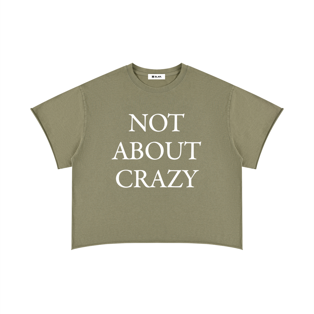 NOT ABOUT CRAZY CUT-OFF TEE