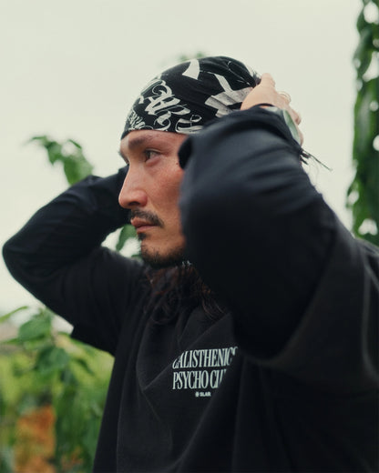 TYPOGRAPHIC MAZE BANDANA