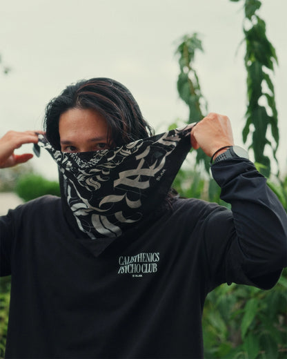 TYPOGRAPHIC MAZE BANDANA