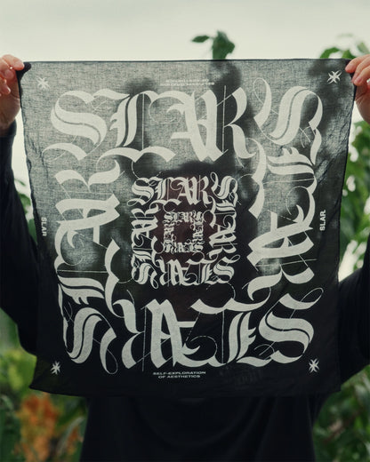 TYPOGRAPHIC MAZE BANDANA