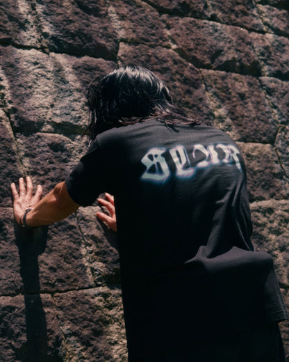 SLAR Blurred Graphic T-SHIRT【7/23-7/30 限定受注販売】