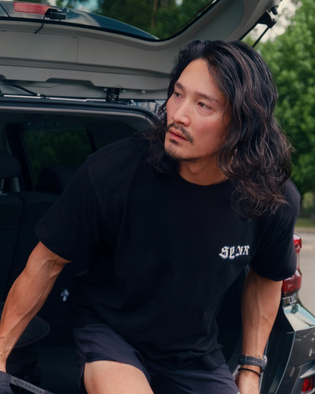 SLAR Blurred Graphic T-SHIRT【7/23-7/30 限定受注販売】